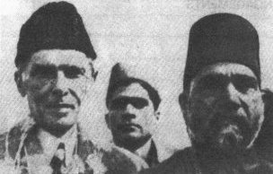Maulana Zafar Ali Khan pictured here with the Quaid, was great champion of the Muslim cause and wrote fearlessly aginst the policies of the British.