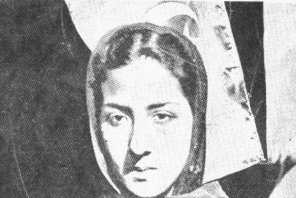 The girl, Jamila who hoisted the League flag on the Punjab Secretariat.