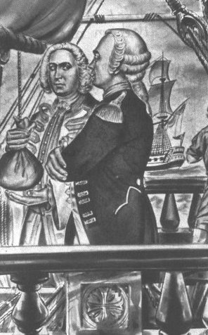 Labourdne taking the reins of Madras from an English officer. During the War of Austrian Succession in 1740, the French fleet raided Madras in September 1746 and captured it.